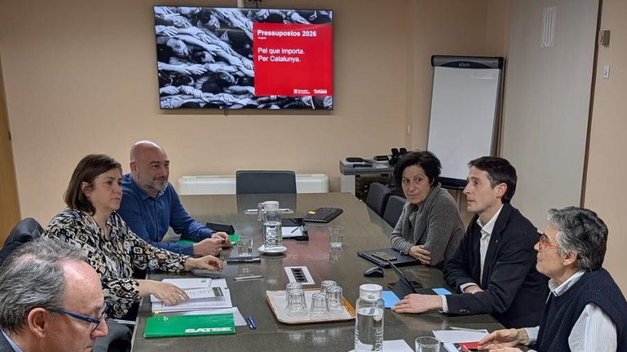 Representants de SATSE reunits amb la Consellera Olga Pané